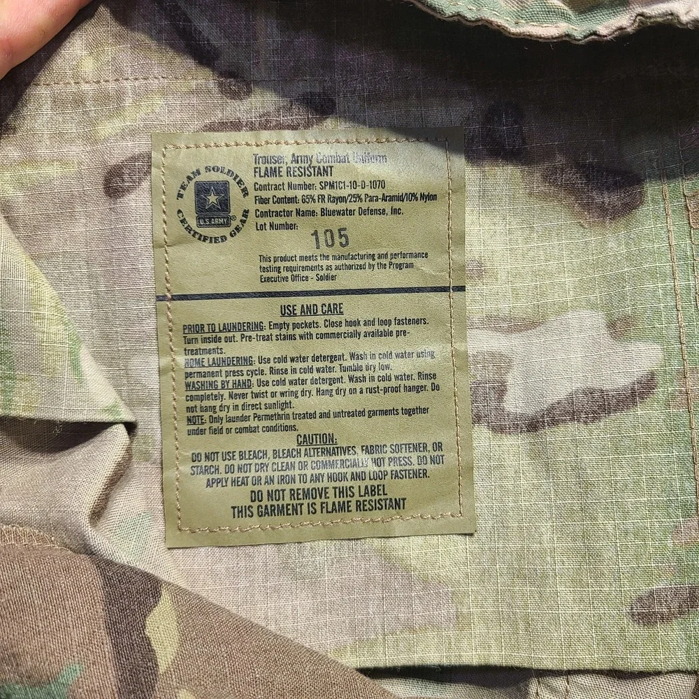 New w/ Tags US Army FRACU Combat Uniform Trousers - Multicam OCP (Large-Regular)